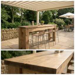 Canyon Solid Wood Table/Breakfast Bar For Cafe & Restaurants - thumbnail 3
