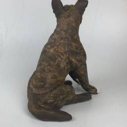 Custom Clay Staffordshire Bull Terrier Sculpture Pet Memorial Portrait - thumbnail 3