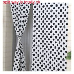 Linen Cafe Curtain Window Valance/Window Treatment/Bathroom Shower Curtain/Kids Nursery, Children, Living Room-Kitten, Cat Lover Gift, Free Gift - thumbnail 3