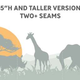 Safari Wall Decal/Nursery Decor Mural Removable Kids Art - thumbnail 3