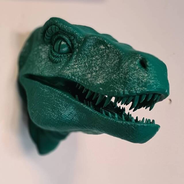Velociraptor Wall Art - Dinosaur Mount- 3D Printed Multiple Colours & Sizes Available - image 1