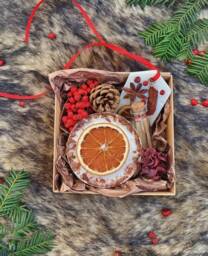 Large Christmas Candle, Christmas Gift Box, Festive Box, Christmas Set, Christmas Spice, Christmas Hamper, Christmas For Women - thumbnail 1