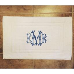 Monogrammed Bath Mat - thumbnail 2