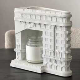Gypsum Candle Warmer Lamp - Unique Design Flameless Melter Cozy Ambient Night Light - thumbnail 3