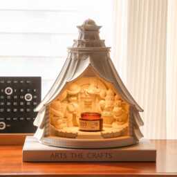 Gypsum Candle Warmer Lamp - Unique Design Flameless Melter Cozy Ambient Night Light