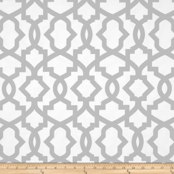 "Grey Pillow Cover - Gray Trellis .16"", 17"", 18"", 20"" 24"" 26"
