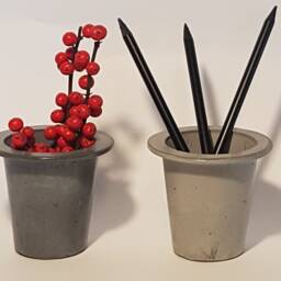 Concrete Planter, Pot, Pencil Holder - thumbnail 3