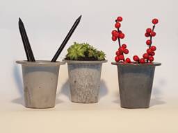 Concrete Planter, Pot, Pencil Holder - thumbnail 1