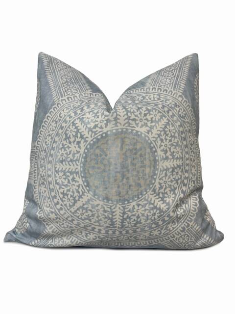 Thibaut Stonington Spa Blue Ceylon Collection Cushion Cover Pillow Double Sided - image 1