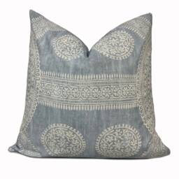 Thibaut Stonington Spa Blue Ceylon Collection Cushion Cover Pillow Double Sided - thumbnail 2