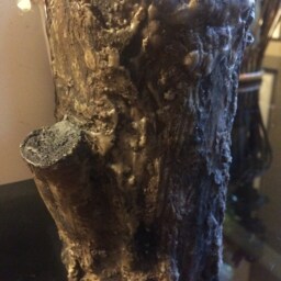 Candle~Log Cross Carved~Rustic Decor ~ Unique Soy Pillar~Carved in Tree Candle Easter Gift, Can Personalize - thumbnail 4