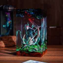 New - Kai, J, U No. 8 Resin Lamp Anime Led Night Light - Handmade Monster Ka, I, Ju Decor Gift For Fans - thumbnail 3