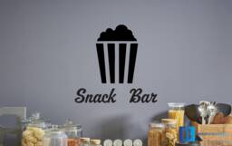 Snack Bar Kitchen Home Wall Art Vinyl Decal Stickers - thumbnail 1