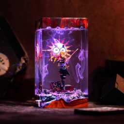 Maelle Clair Obscur Expedition 33 Epoxy Night Light, Diorama Exp Lamp, Esquie, Lune, Gustave Figure, Halloween Decor, Christmas Gift - thumbnail 1