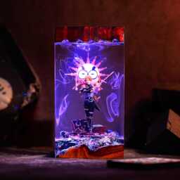 Maelle Clair Obscur Expedition 33 Epoxy Night Light, Diorama Exp Lamp, Esquie, Lune, Gustave Figure, Halloween Decor, Christmas Gift - thumbnail 3