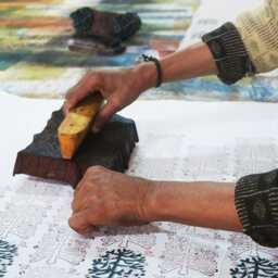 "Indian Block Printed Pillow Case " - thumbnail 3