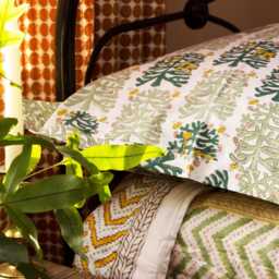 "Indian Block Printed Pillow Case "