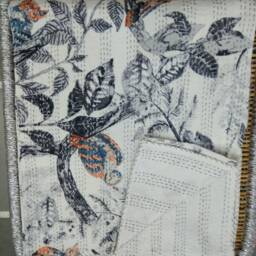 "Handmade Owl Print Kantha Quilt Indian Cotton Bedspread - 90""x108" - thumbnail 3