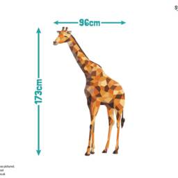 Geometric Giraffe Wall Sticker Pack, Jungle Stickers, Safari Room Decor, Decor - thumbnail 3