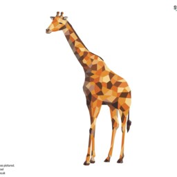 Geometric Giraffe Wall Sticker Pack, Jungle Stickers, Safari Room Decor, Decor - thumbnail 2
