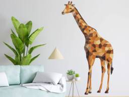 Geometric Giraffe Wall Sticker Pack, Jungle Stickers, Safari Room Decor, Decor - thumbnail 1