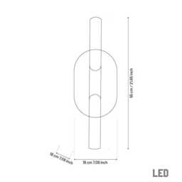Katun White Marble Wall Sconce - Brushed Brass Modern Lamp - thumbnail 3