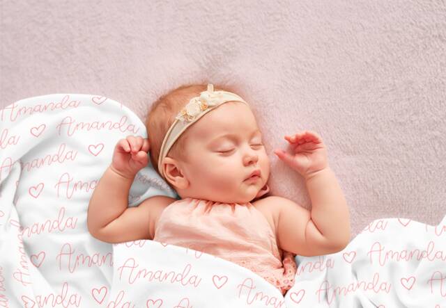 Personalized Baby Name Blanket, Gift, Custom Coming Home, Gender Neutral Hospital Shower New Mom Gift - image 1