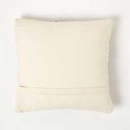 Handwoven Kilim Cushion 45x45cm With Feather Filling Boho Wool - thumbnail 3