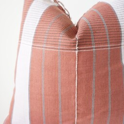 Brown Tribal Hemp Hand Woven Natural Dye Color Hmong Lumbar Pillow Cover - thumbnail 2