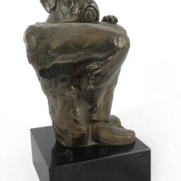 Boxer - On Knee, Dog Marble Statue, Limited Edition, Artdog. Made Of Cold Cast Bronze. Perfect Gift. Limited Edition - thumbnail 2