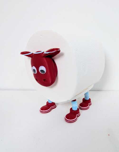 Burnley Sheep Toilet Roll Holder - Funny Football Gift For Him Or Her, Quirky Bathroom Decor Novelty Clarets Soccer Fan Present - image 1