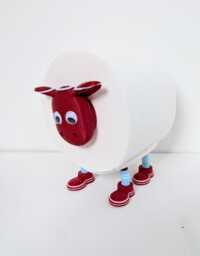 Burnley Sheep Toilet Roll Holder - Funny Football Gift For Him Or Her, Quirky Bathroom Decor Novelty Clarets Soccer Fan Present - thumbnail 1