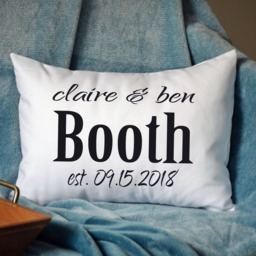 Personalized Pillow, Wedding Couples Pillow - 2nd Anniversary Gift Cotton Anniversary, Christmas Idea -Jackson - thumbnail 3