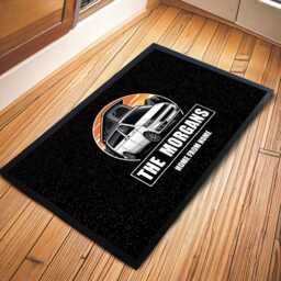 Personalised Campervan Door Mat Orange & Black In-Door 60 X 40 cm Cvb01 - Van Life Accessories - thumbnail 3