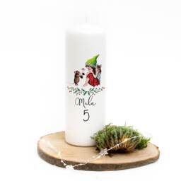 Birthday Candle For Elf Fairy With Mouse Desired Name & Age Wk83 - thumbnail 2