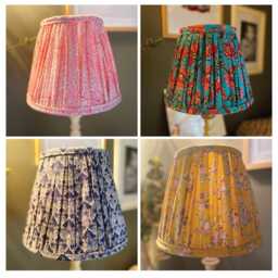 Custom Gathered Fabric Lampshade, Choose Your Fabric, Any Size - thumbnail 4