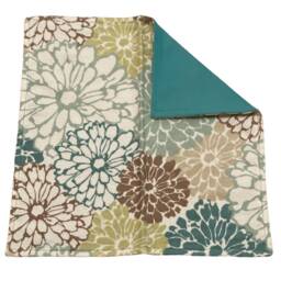 Blooming Flowers Cotton Lovey Blanket - Baby Security Blanket, Newborn Gift - thumbnail 3