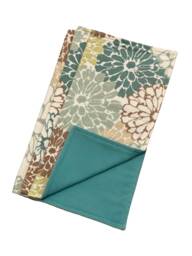 Blooming Flowers Cotton Lovey Blanket - Baby Security Blanket, Newborn Gift