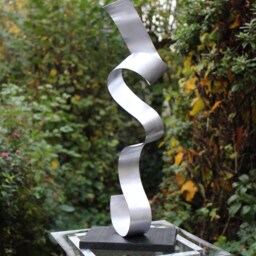 "Modern Large Abstract Aluminum Metal Sculpture Art Unique ""Roop" - thumbnail 4
