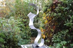 "Modern Large Abstract Aluminum Metal Sculpture Art Unique ""Roop" - thumbnail 1