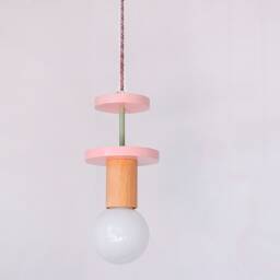 Kids Room Decor Hanging Lamp, Nursery Pendant Light, Baby Lamp Shade, Lighting Chandelier - thumbnail 3
