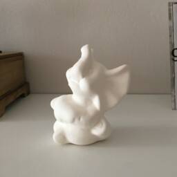 Elephant Miniature, Ready To Paint, Ceramic Bisque, Valentines Day Gift, Figurine, U-Paint, Unfinished Ceramics, Housewarming Gift - thumbnail 2