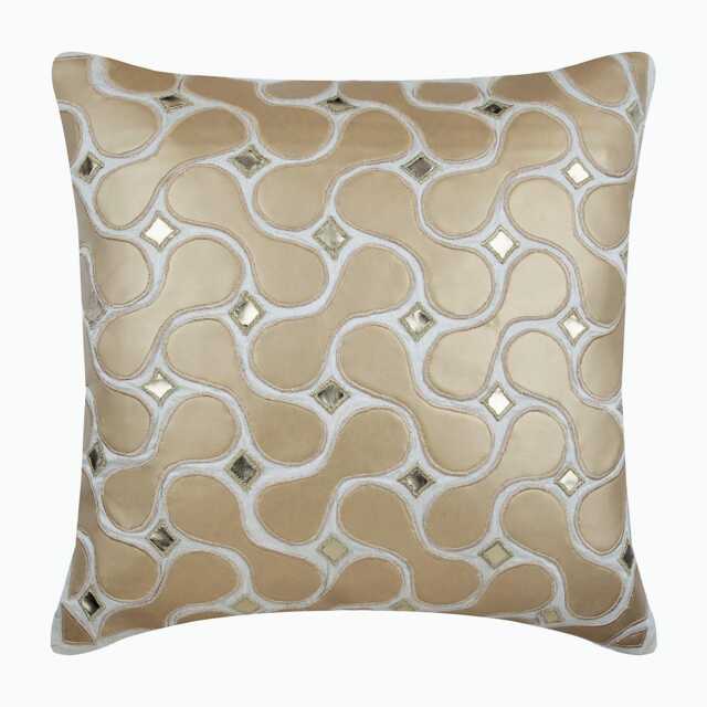 "Handmade Gold Pillow Case 24""x24""/26""x26" - image 1