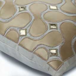 "Handmade Gold Pillow Case 24""x24""/26""x26" - thumbnail 2