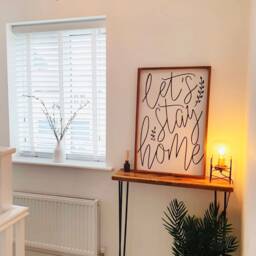 Reclaimed Scaffold Board Console Table With Hairpin Legs - thumbnail 3