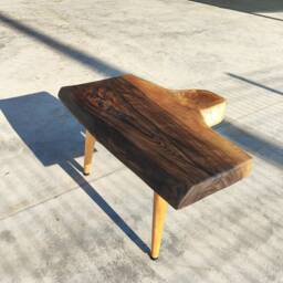 Rustic Handmade Wood Coffee Table - Unique Walnut - Wg-1039 Wodygody - thumbnail 2