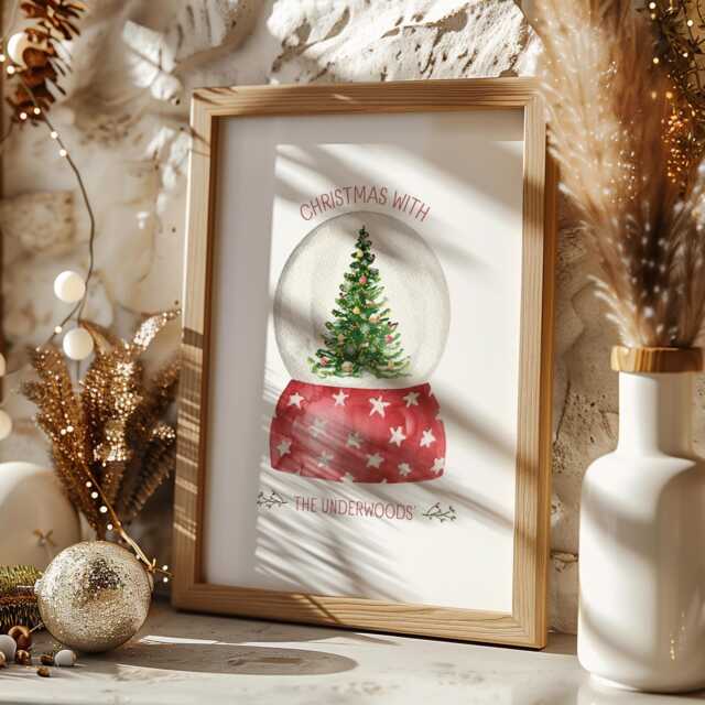 Christmas Prints - Custom Xmas Art 1st With The Personalised Poster - image 1