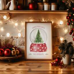 Christmas Prints - Custom Xmas Art 1st With The Personalised Poster - thumbnail 3