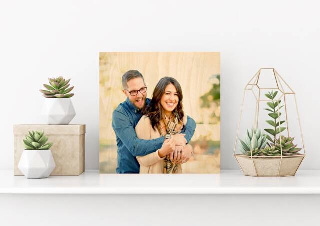 Personalized Couple, Housewarming Gift, Anniversary Wood Picture Frame, Photo Wedding Rustic Home Decor - image 1