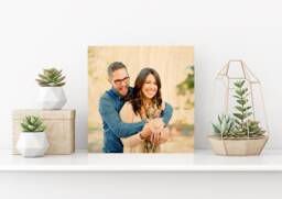 Personalized Couple, Housewarming Gift, Anniversary Wood Picture Frame, Photo Wedding Rustic Home Decor - thumbnail 1